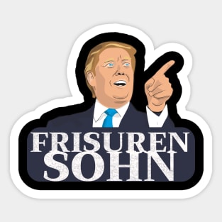 Frisurensohn Trump Biden Friseur Frisur Sticker